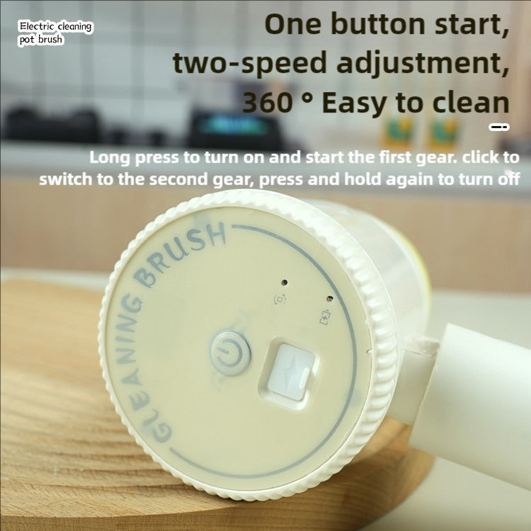 Electric Spin Scrubber with Interchangeable Brush Heads
