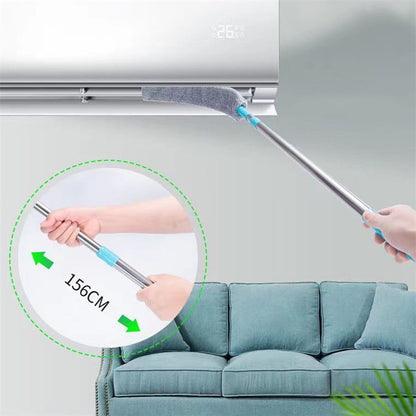 Retractable Under-Bed Dust Removal Mop - Extends to 156cm, Microfiber