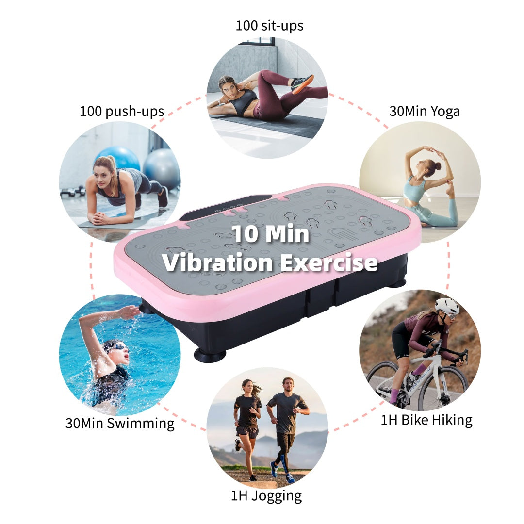 Vibration Plate with Handle – 120 Speed Levels | Full Body Workout Machine