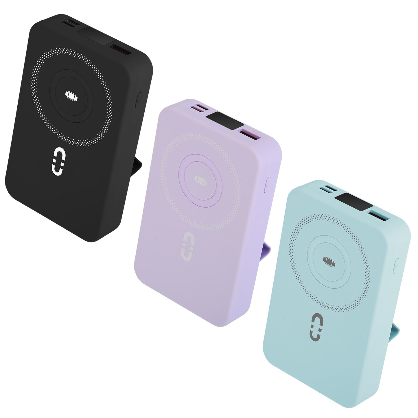 MagSafe Power Bank with Built-In Cables & Stand - 10,000mAh, 20W Fast Charging