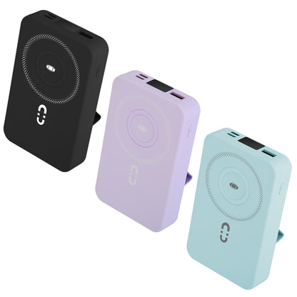 MagSafe Power Bank with Built-In Cables & Stand - 10,000mAh, 20W Fast Charging