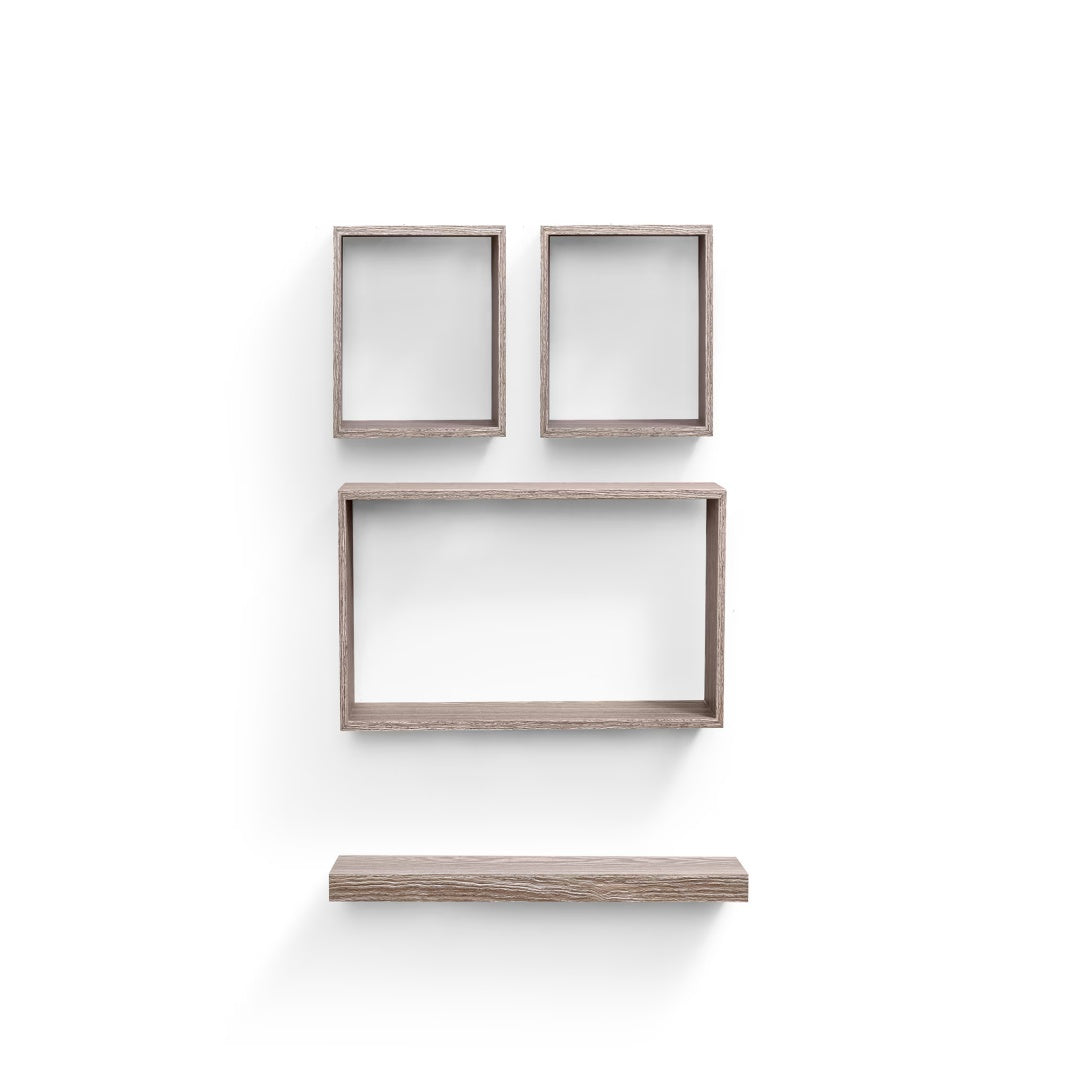 Floating Wall Shelves 17.7" - Maple Wood with Invisible Brackets