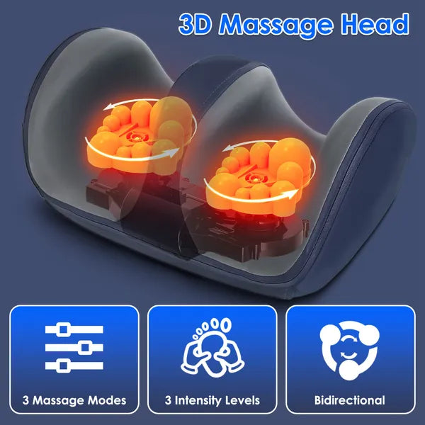 Shiatsu Foot Massager with Heat - 3 Modes & Intensity Levels