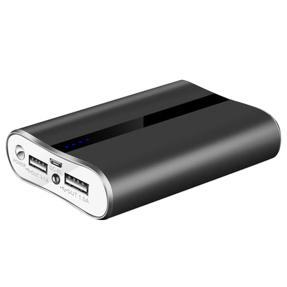 Ultra-Compact Power Bank with Dual USB Ports - 12,000mAh Fast Charging Battery Pack