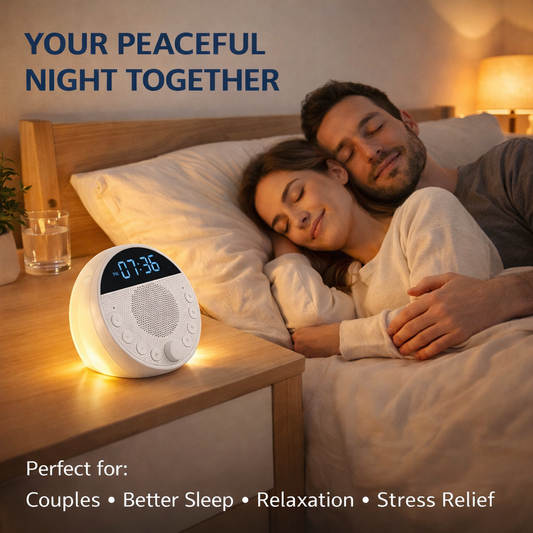 White Noise Sound Machine - 18 Sleep Sounds, 7-Color Night Light & App Control
