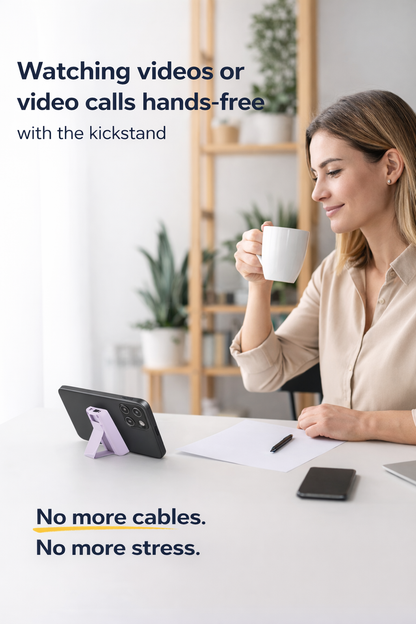 MagSafe Power Bank with Built-In Cables & Stand - 10,000mAh, 20W Fast Charging