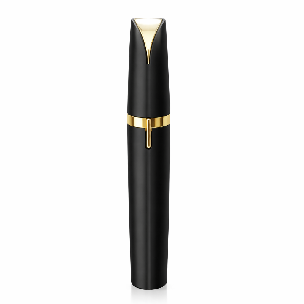 Mini Electric Eyebrow Trimmer with LED Light - Painless Hair Remover