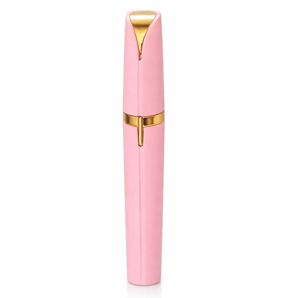 Mini Electric Eyebrow Trimmer with LED Light - Painless Hair Remover