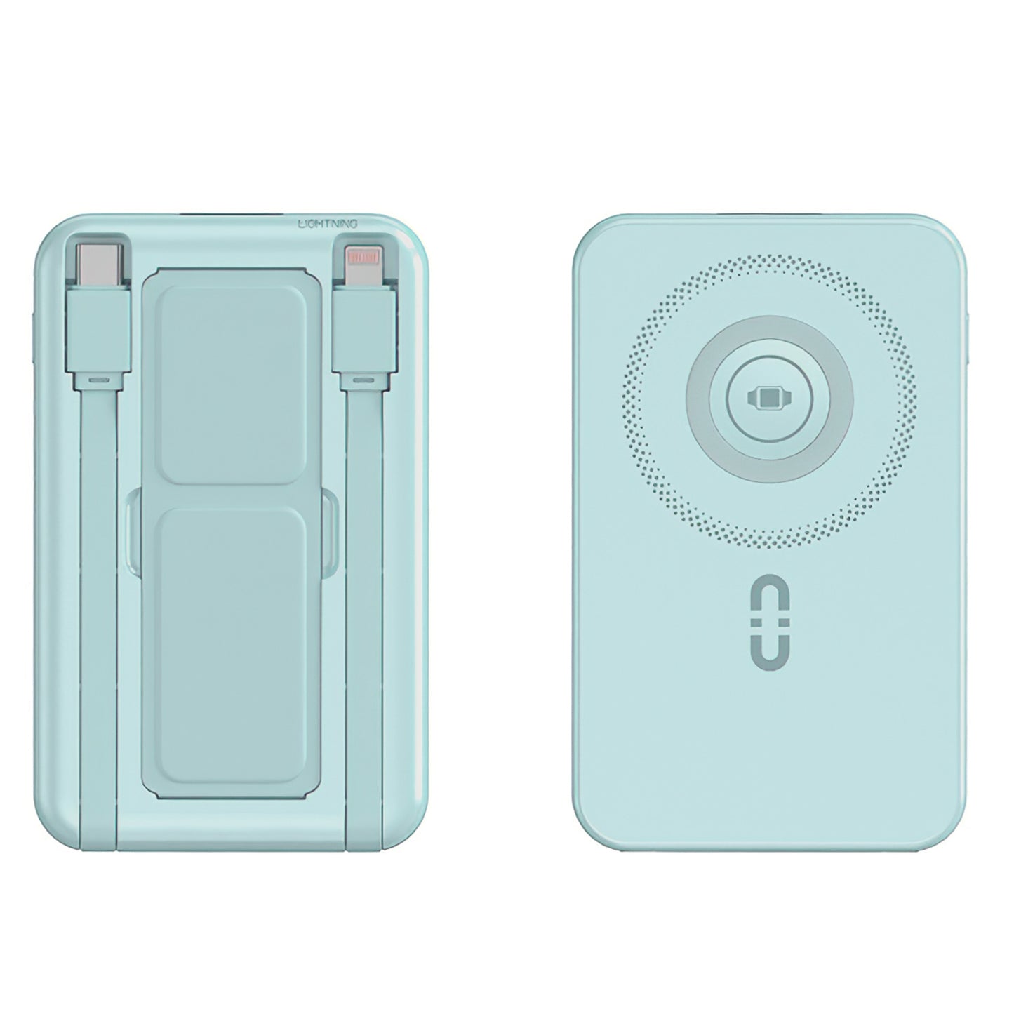 MagSafe Power Bank with Built-In Cables & Stand - 10,000mAh, 20W Fast Charging