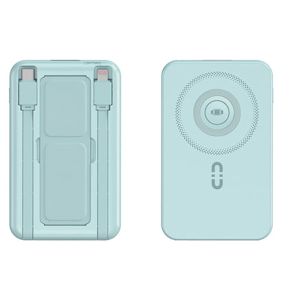 MagSafe Power Bank with Built-In Cables & Stand - 10,000mAh, 20W Fast Charging