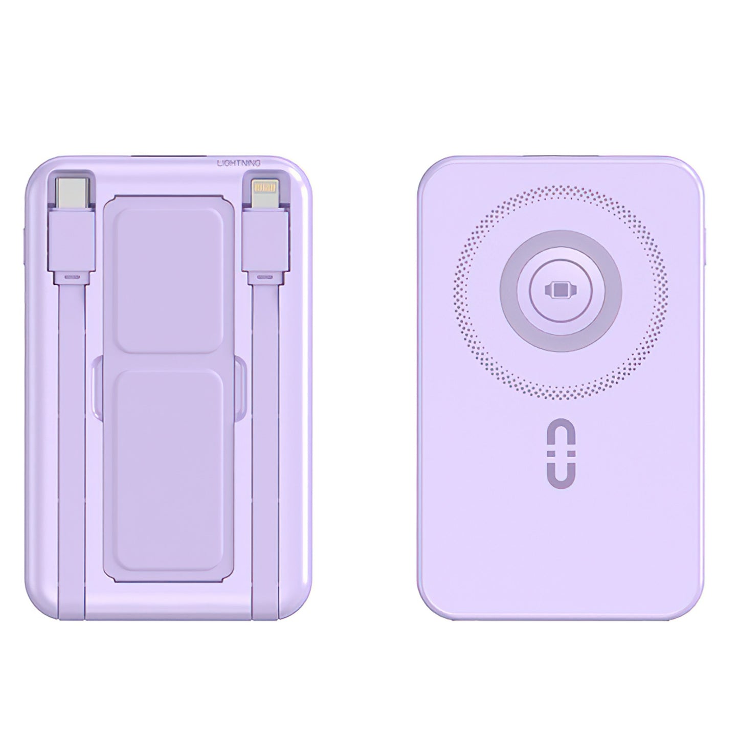 MagSafe Power Bank with Built-In Cables & Stand - 10,000mAh, 20W Fast Charging