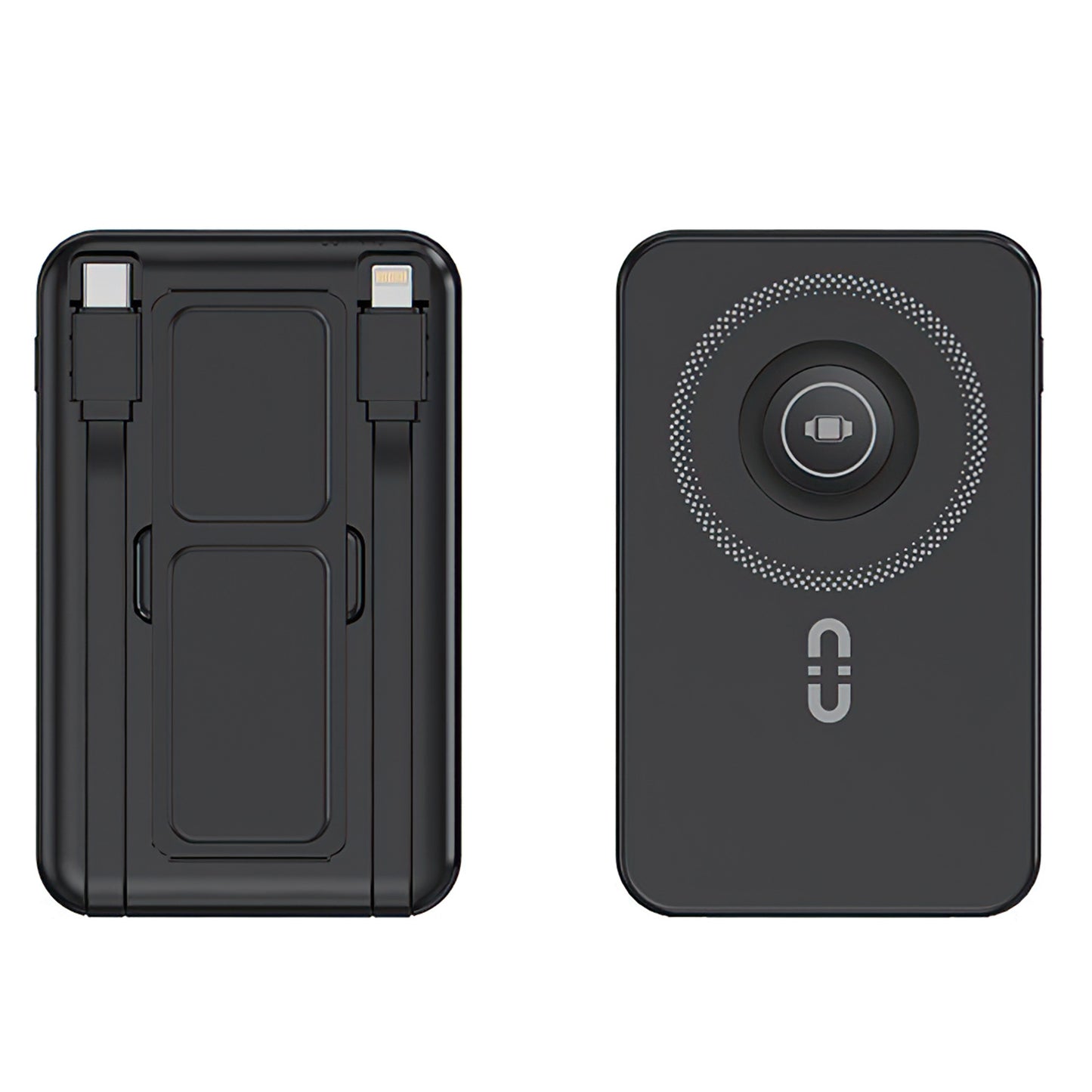 MagSafe Power Bank with Built-In Cables & Stand - 10,000mAh, 20W Fast Charging